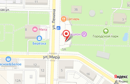 Киоск фастфудной продукции, г. Жигулёвск на улице Ленина на карте
