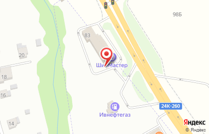 Автомастерская Шинмастер на Ивановской улице на карте