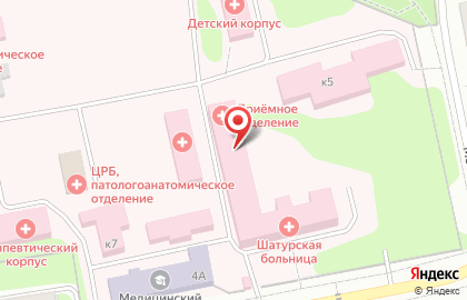 Наркологическое диспансерное отделение шатурской ЦРБ на карте