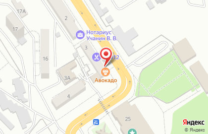 Служба доставки еды Авокадо в Кировском районе на карте