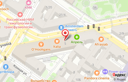 Ресторан Italia в Санкт-Петербурге на карте