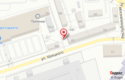 Автошарм на улице Урицкого на карте