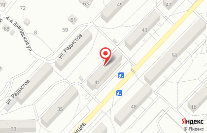 Волгоградский филиал Банкомат, КБ Петрокоммерц в Краснооктябрьском районе на карте