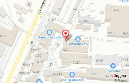 Торговая компания ТАВ в Складском проезде на карте