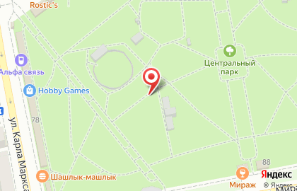 Русский фейерверк на улице Карла Маркса на карте