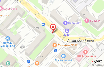 Киоск печатной продукции АМО-Пресс в Бабушкинском районе на карте