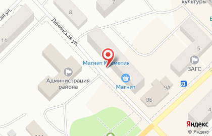 Магазин косметики и бытовой химии Магнит Косметик на Ленинской улице на карте