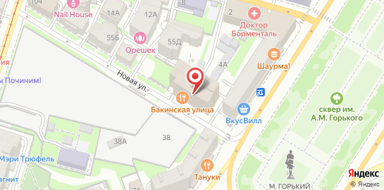 Центр детской офтальмологии Тонус АМАРИС на улице Новой на карте
