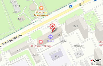 Парк-отель Фили в Москве на карте