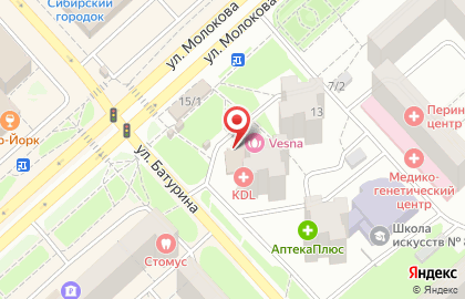 Магазин Канцтовары от склада в Советском районе на карте