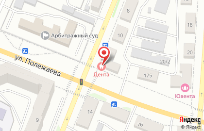 Стоматологическая поликлиника Дента на улице Гагарина на карте