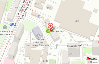 Супермаркет Магнит в Москве на карте