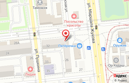 Салон оптики Монель на улице Лермонтова на карте