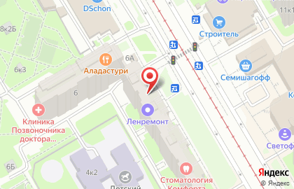 Магазин АзъБука на проспекте Авиаконструкторов на карте