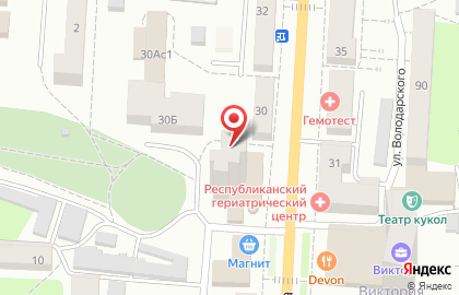 Магазин обуви Белвест на проспекте Ленина на карте