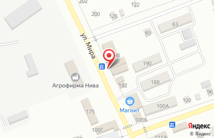 Супермаркет Красное & Белое на улице Мира на карте