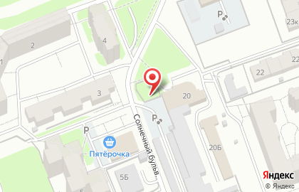 Автостоянка в Кургане на карте