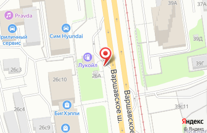Автомойка на Варшавском шоссе, 26а на карте