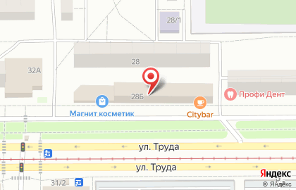 Магазин Красное и белое на улице Труда, 28б на карте
