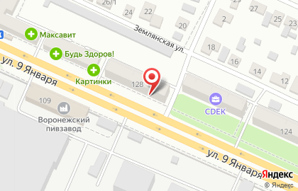 Магазин Клен в Воронеже на карте