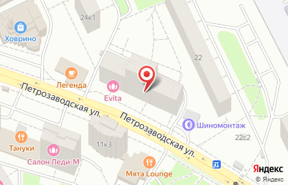 Студия красоты EVITA Studio of Beauty на Петрозаводской улице на карте