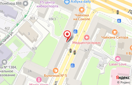 ОАО Банкомат, Россельхозбанк на Новопесчаной улице на карте