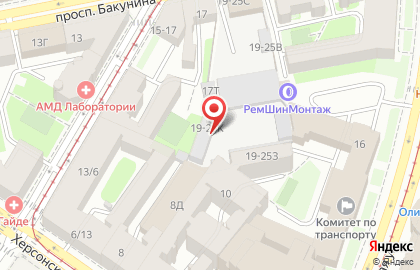Торговая компания Инсайд на площади Александра Невского I на карте