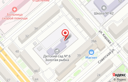 Золотая рыбка в Кургане на карте