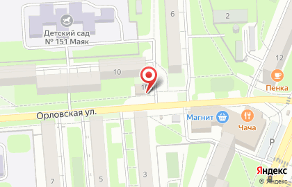 Мини-маркет Брянский Хлеб+ на Орловской улице на карте