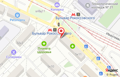 Центр ювелирных распродаж Золото Дисконт на Бульваре Рокоссовского на карте