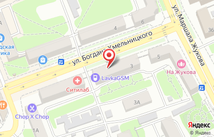 Парикмахерская Эконом на улице Б.Хмельницкого на карте