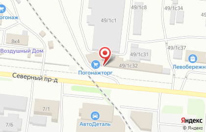 Компания Погонажторг на площади Сибиряков-Гвардейцев на карте