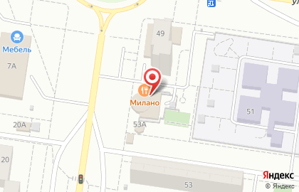 Пиццерия и суши-бар Милано в Автозаводском районе на карте