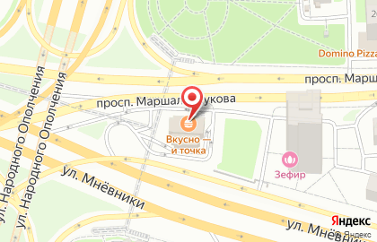 Кофейня МакКафе на проспекте Маршала Жукова на карте
