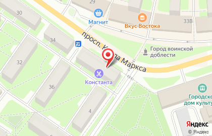 Парикмахерская Константа на карте