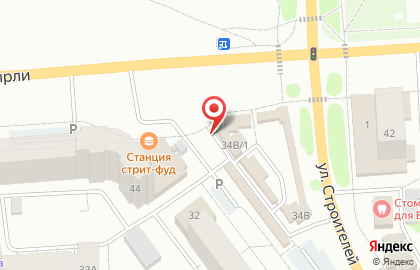 Тепличное на улице Строителей на карте