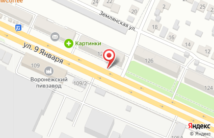 Дель Марэ на улице 9 Января на карте