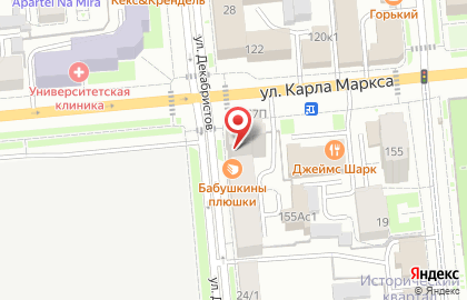Диадема в Железнодорожном районе на карте