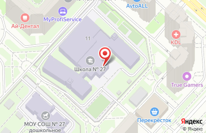 Средняя общеобразовательная школа №27 на проспекте Гагарина на карте