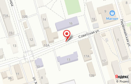 Киоск по продаже печатной продукции Роспечать на Советской улице на карте