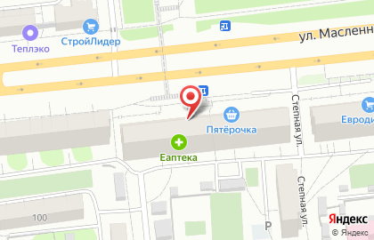 Сеть постаматов СберЛогистика на улице Масленникова на карте