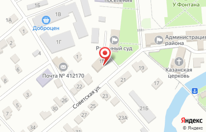 Р.п. Татищево Управление Федерального казначейства по Саратовской области на карте
