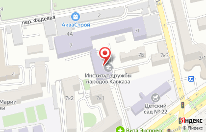 Школа танцев Триумф в Ставрополе на карте