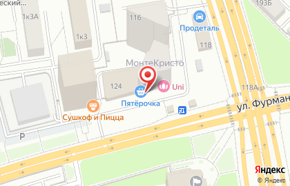Центр бытовых услуг на улице Фурманова на карте