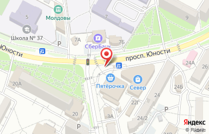 Холдинг безопасности Нева на проспекте Юности на карте