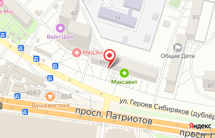 Микрокредитная компания Микроденьги на улице Героев Сибиряков на карте