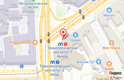 Магазин и киоск сувениров Невский символ на Технологическом институте I на карте