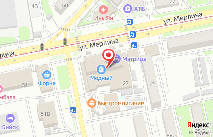 Мясной магазин в Барнауле на карте