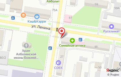 Супермаркет Любимый на улице Ленина, 54 на карте
