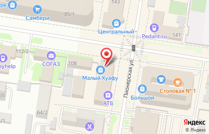 Москвичка на Пионерской улице на карте
